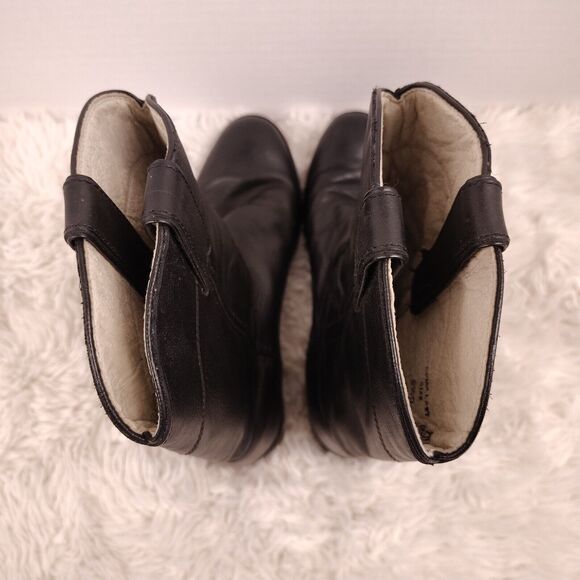 Justin black leather womens ROPER Western Cowgirl Boots Sz 5 1/2 D 3702Y - Picture 5 of 8